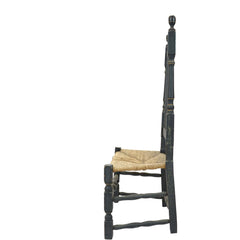 Antique Bannister Black Side Chair - Avery, Teach and Co.