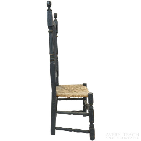 Antique Bannister Black Side Chair - Avery, Teach and Co.