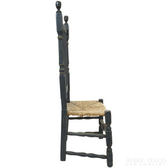 Antique Bannister Black Side Chair - Avery, Teach and Co.