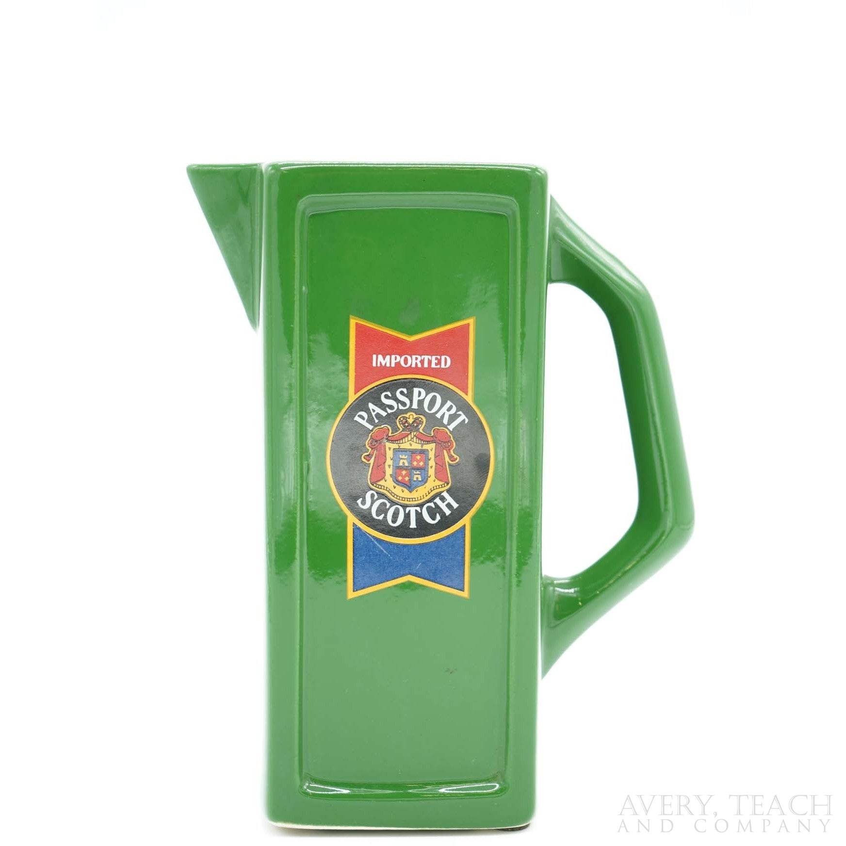 Imported Passport Scotch Green Ceramic Pitcher - Avery, Teach and Co.