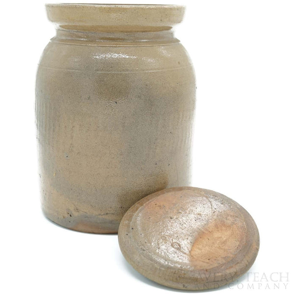 Antique Stoneware Crock Jug with Lid - Avery, Teach and Co.