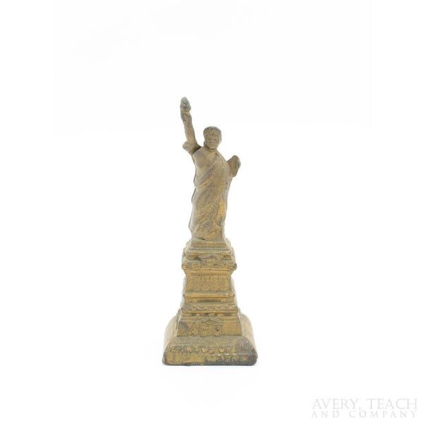 Antique Early 1900's Statue of Liberty Cast Iron Still Bank