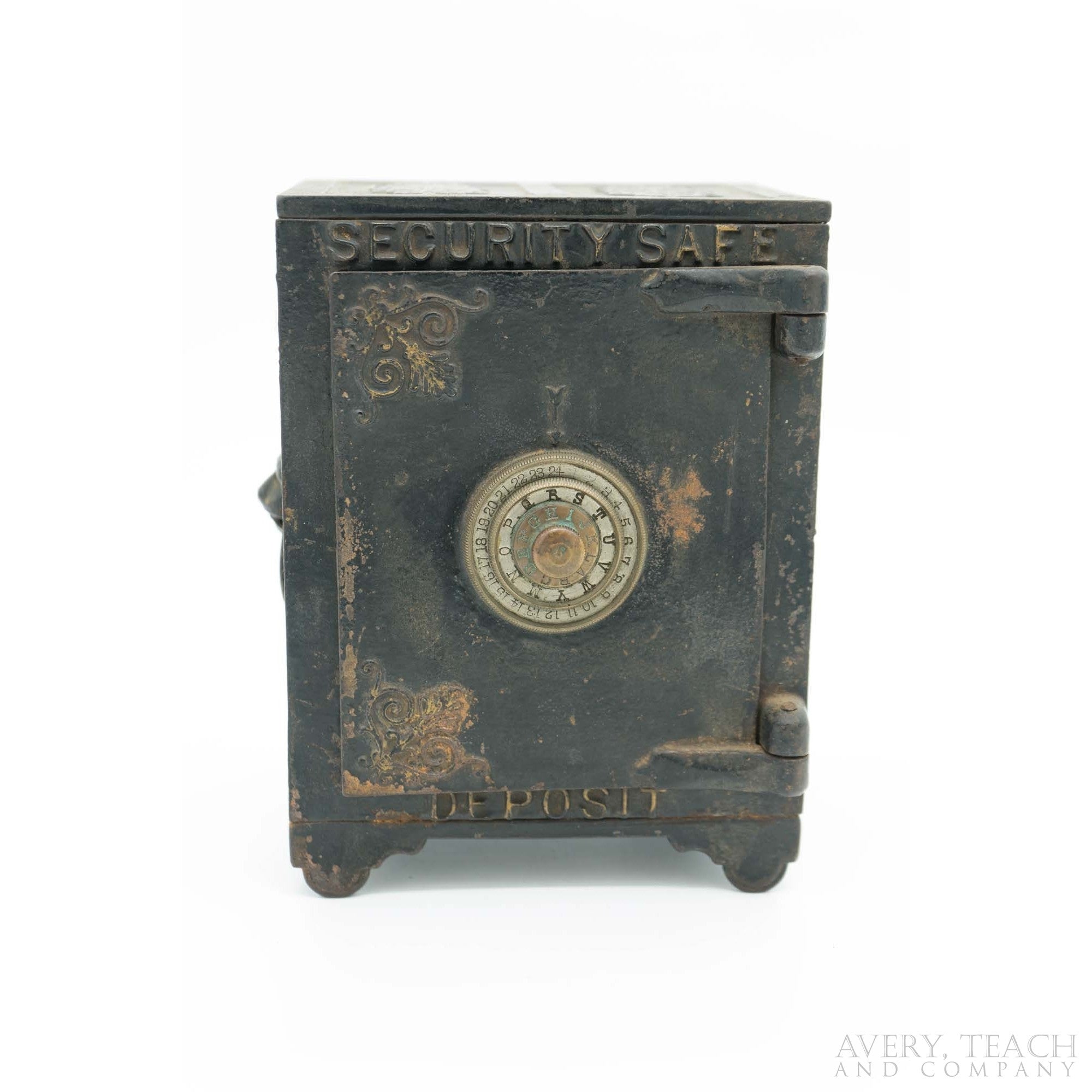 Cast Iron Security Safe Deposit Combo Coin Bank