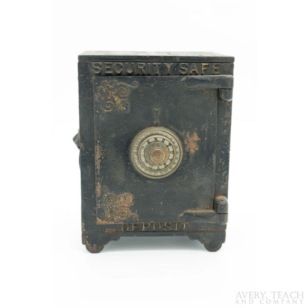 Cast Iron Security Safe Deposit Combo Coin Bank