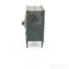 Antique Original 1900's Junior Safe Deposit Cast Iron Bank - Avery, Teach and Co.