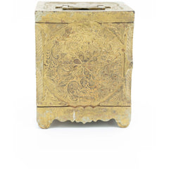 1897 J.E. Stevens Burglarproof Cast Iron Bank - Avery, Teach and Co.