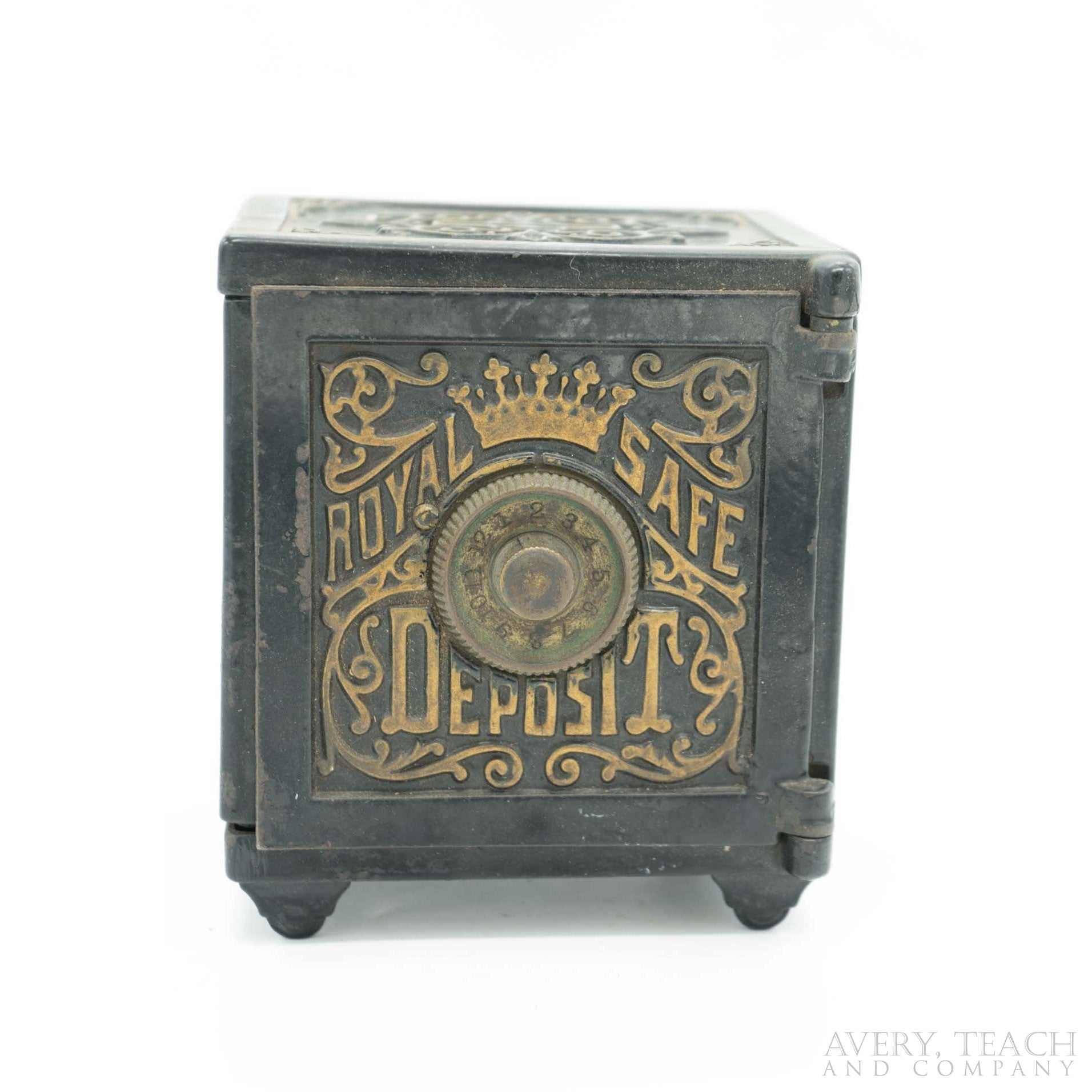 Antique Cast Iron Royal Safe Deposit Bank