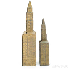 A Pair of Woolworth Biulding Cast Iron Banks - Avery, Teach and Co.