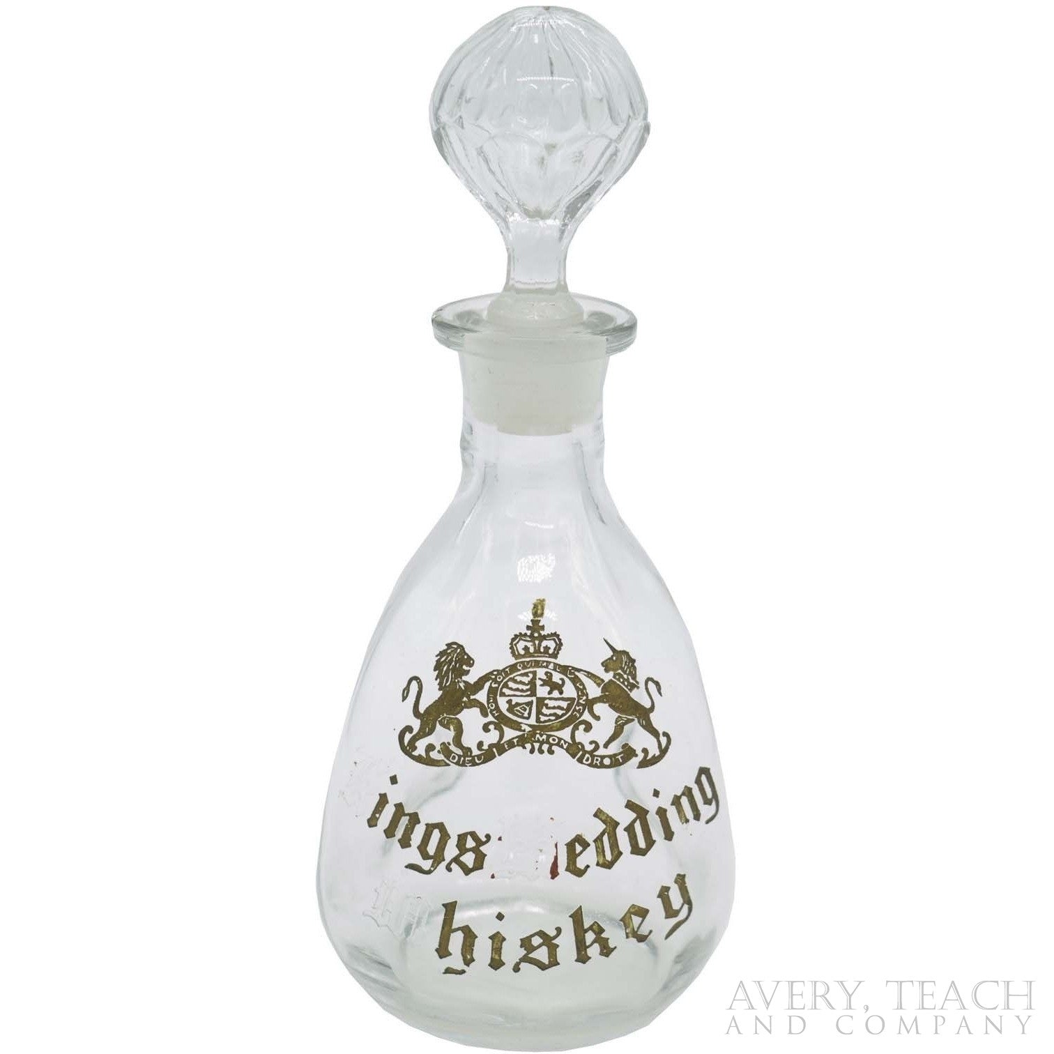 Antique Kings Wedding Whiskey Decanter