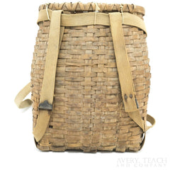 Vintage Creel Woven Ice Fishing Basket Backpack - Avery, Teach and Co.