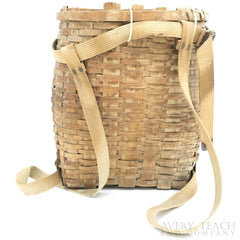 Vintage Creel Woven Ice Fishing Basket Backpack - Avery, Teach and Co.