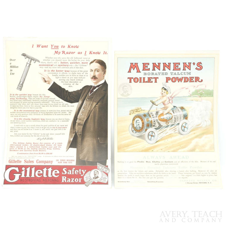 Vintage Pair of Advertisements from The Theatre Advertiser