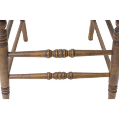 Close up of the design of the leg pots on the American Sheraton chairs.
