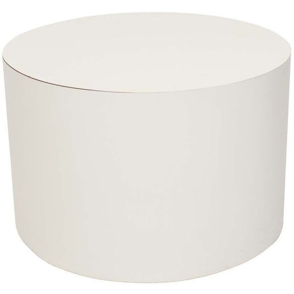 Mid-Century Modern 1970s White Cylindrical End Table - Avery, Teach and Co.