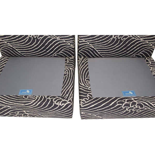 Drexel Contemporary Classics Mid-century Wave Pattern Set of Two Seats - Avery, Teach and Co.