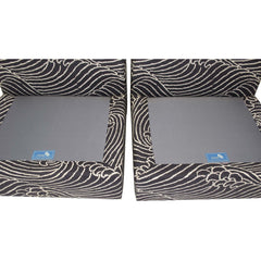 Drexel Contemporary Classics Mid-century Wave Pattern Set of Two Seats - Avery, Teach and Co.