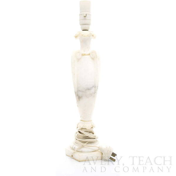 Antique Classical Alabaster Lamp - Avery, Teach and Co.