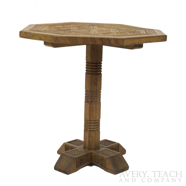 Antique Carved Indonesian End Table