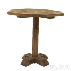 Antique Carved Indonesian End Table