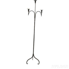 Antique Iron Floor Candle Stick