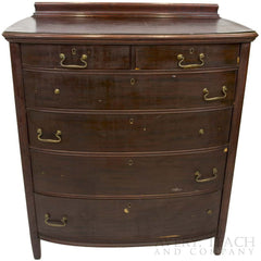 19th Century Tall Mahogany Chest