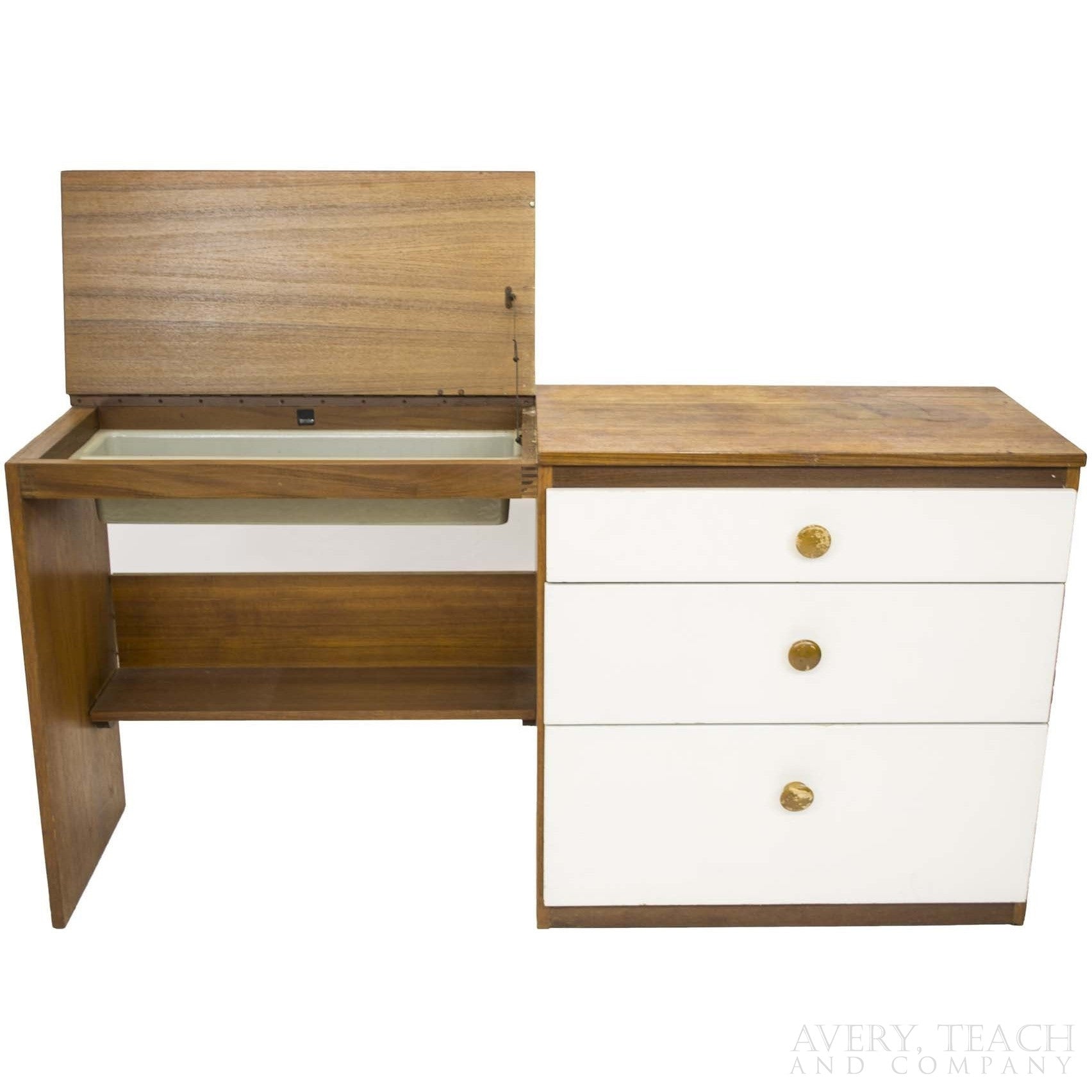 Vintage Danish Child's Art Desk - Avery, Teach and Co.
