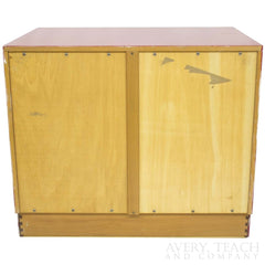Mid-Century Glossy Red Side Chest - Avery, Teach and Co.