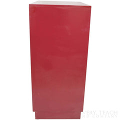 Mid-Century Glossy Red Wooden Wardrobe - Avery, Teach and Co.