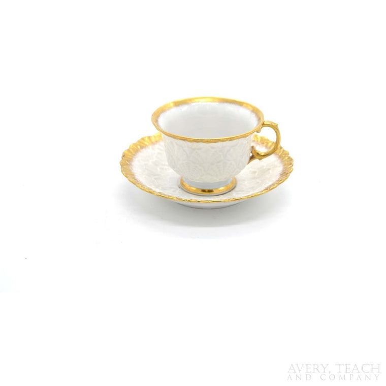 Meissen Vintage Gold Trim Teacup and Saucer