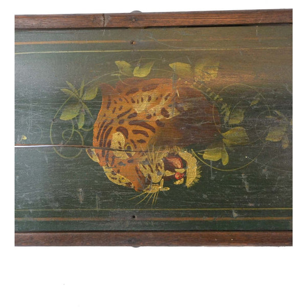 Decorative Antique Painted Wooden Child's Sled - Avery, Teach and Co.