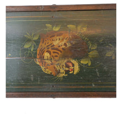 Decorative Antique Painted Wooden Child's Sled - Avery, Teach and Co.