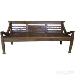 Dutch Colonial Teak Bench