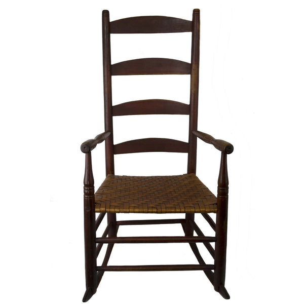 Vintage Shaker Ladder Back Rocking Chair
