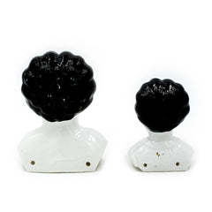 Embellished 19th Century German China Doll Heads (Set of 2)