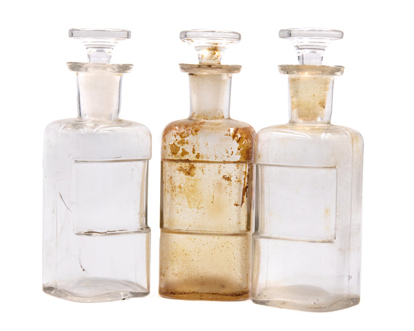 Large Glass Bottle Set