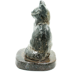 Cat Glazed Sewer Tile Sculpture - Avery, Teach and Co.