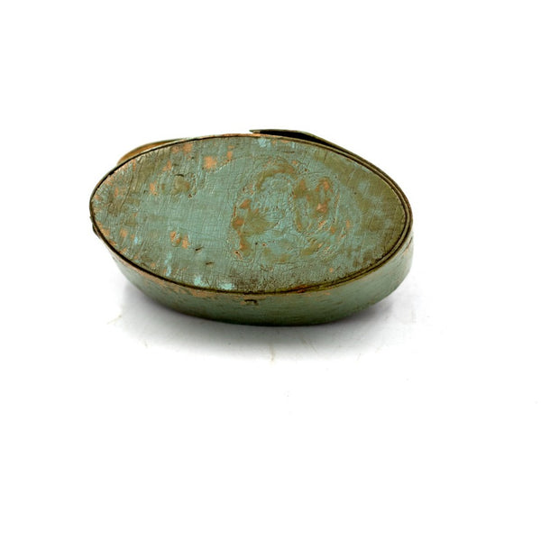 Turquoise Painted Shaker Box