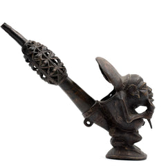 Bronze Borneon Pipe Shaped Like a Man