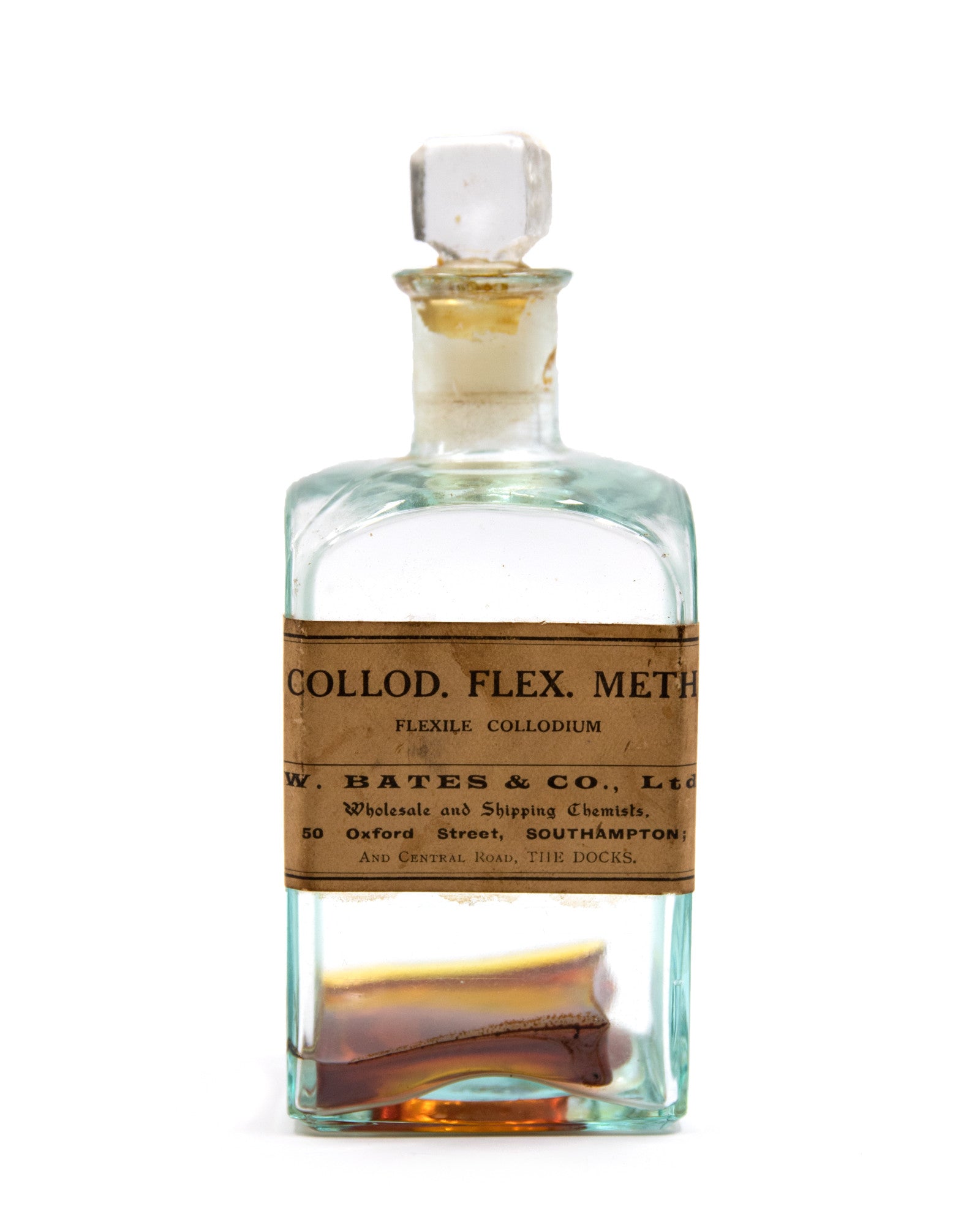 Apothecary Jar - Collod.Flex.Meth W. Bates & Co.