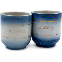 Blue and White Spice Jars
