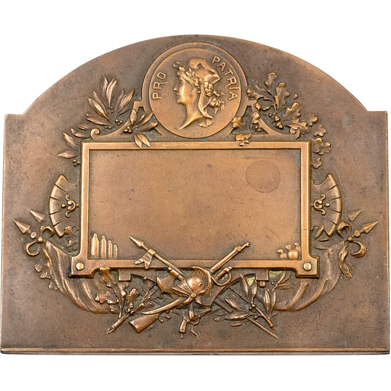 Bronze 'Pro Patria'  WWI Plaque