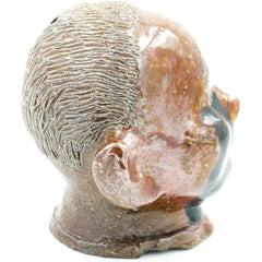 Baby Head Glazed Sewer Tile Sculpture - Avery, Teach and Co.