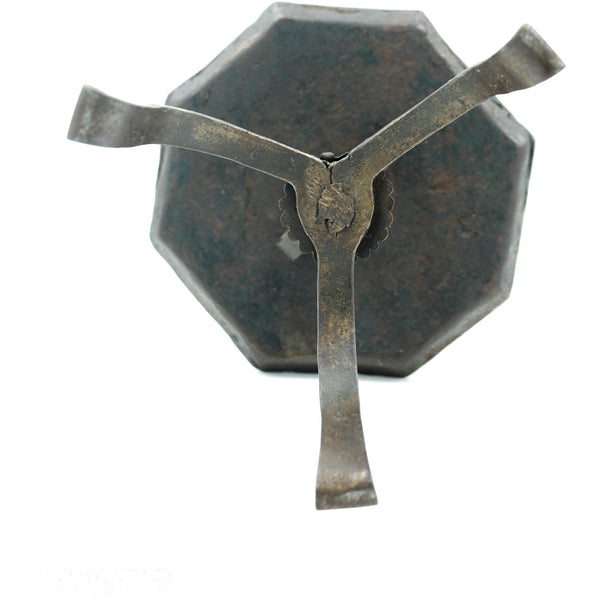 18th Century Forged Iron Table-Top Candle Holder