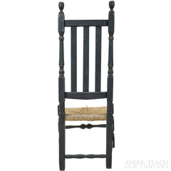 Antique Bannister Black Side Chair - Avery, Teach and Co.