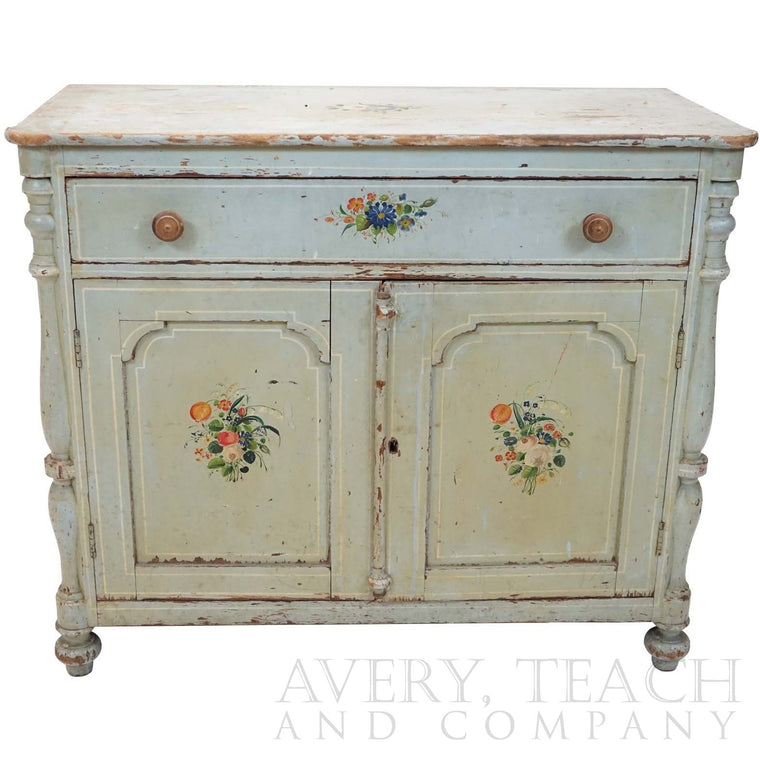 Early Antique Painted Wash Stand