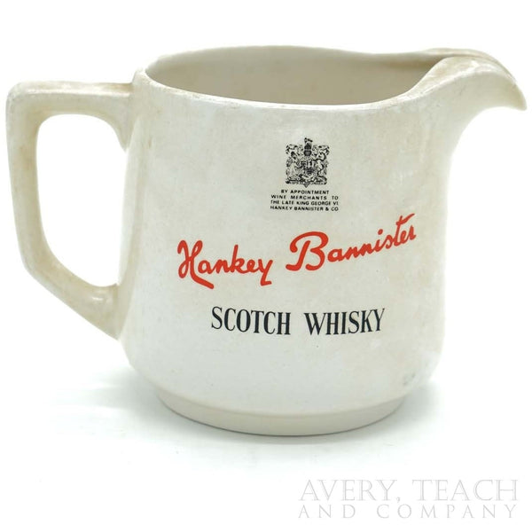 Vintage Hankey Bannister Scotch Whiskey Pitcher - Avery, Teach and Co.