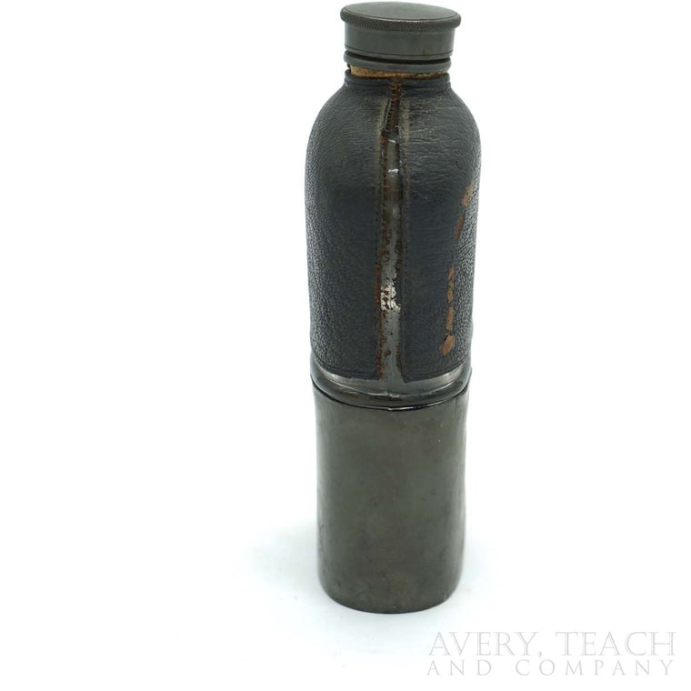 Vintage Leather Bound Canteen Flask
