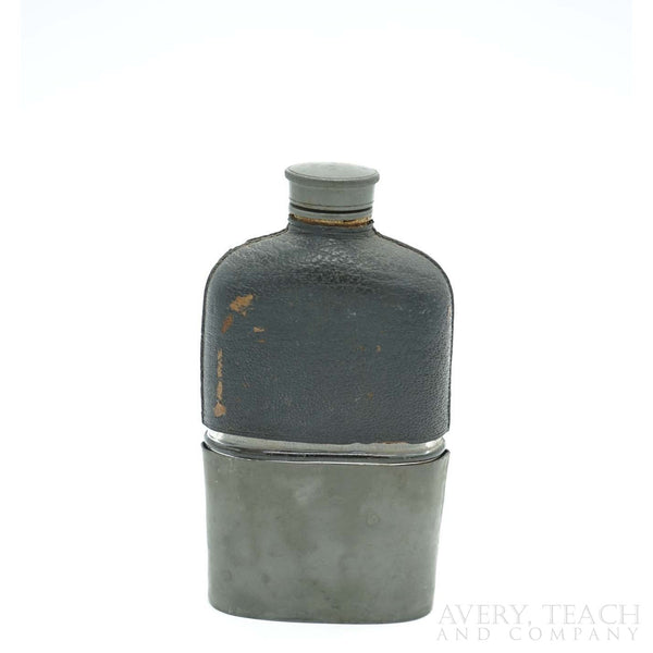 Vintage Leather Bound Canteen Flask - Avery, Teach and Co.