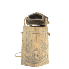 Hand Carved Wooden Tribal Box - Avery, Teach and Co.
