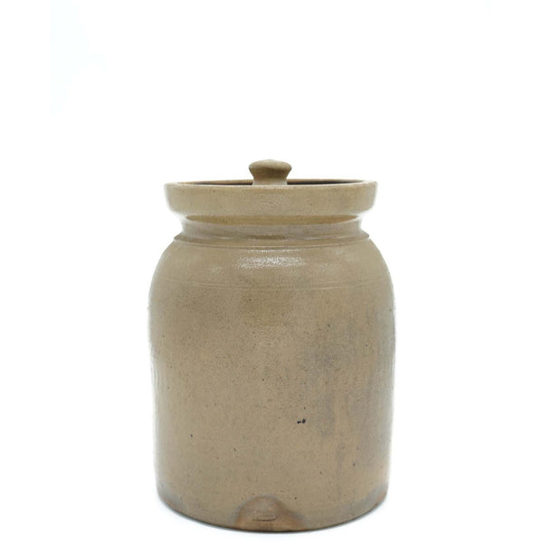 Antique Stoneware Crock Jug with Lid - Avery, Teach and Co.